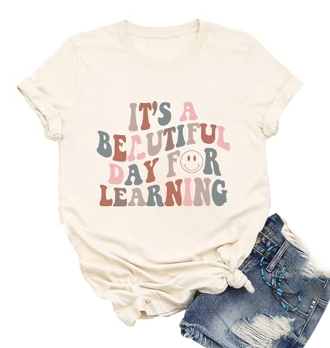 Yimoya Funny Teacher T Shirts for Women It's A Good Day to Do Math Shirt Learning Graphic Tees