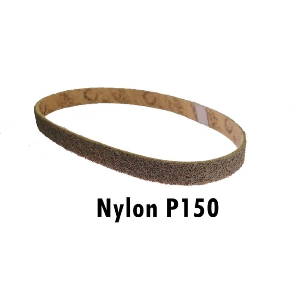 Nastro abrasivo 1x30 pollici multicolore for smerigliatrice, smerigliatura e lucidatura(Brown P150)