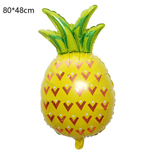 Morndew 5 Pcs Happy Birthday Five-Pointed Star Pineapple Foil Balloons For Beach Summer Tropical Themed Party Birthday Party Baby Shower Party Decorations #TOP1
