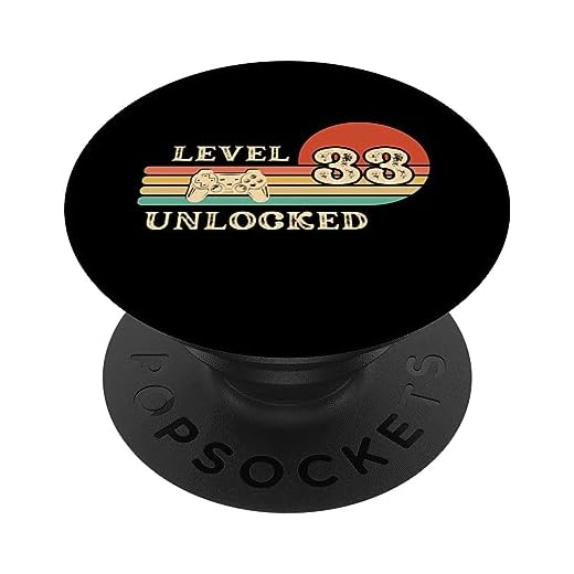 Nivel 33 desbloqueado 33 años para hombres regalo 33 cumpleaños PopSockets PopGrip Intercambiable