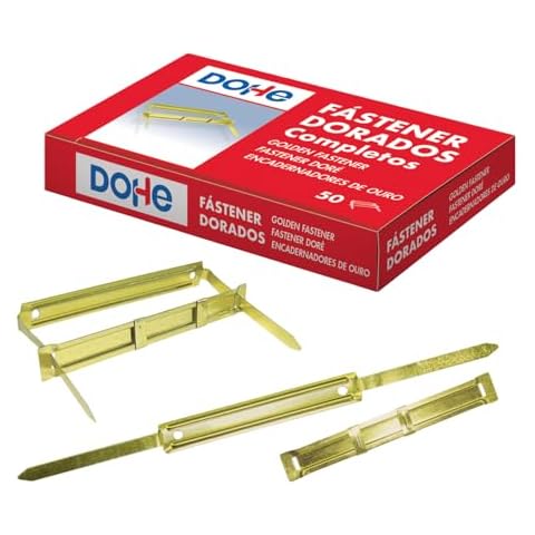 MTL79190 Gold Paper Fasteners Pack of 50 Cover