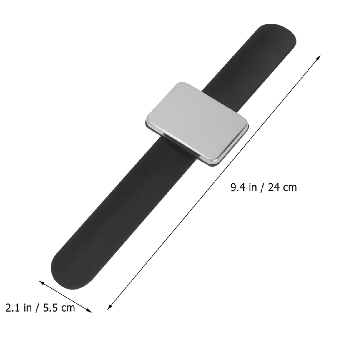 2 Stück Magnetisches Silikon Klatscharmband Nadelkissen für Friseure und Nähen Robustes Eisenarmband mit Handgelenksschlaufe Salon und Nagelstudiozubehör