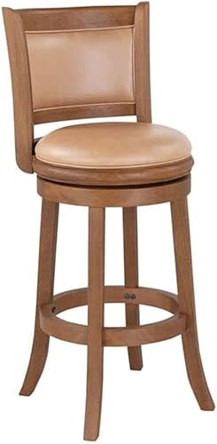 Miniatura 65 de Boraam Augusta - Silla alta giratoria de altura Negro -,Negro/Cappuccino,Negro/Cerezo,Marrón/Capuchino,Capuccino,Cereza,Cepillo de alambre