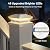 LETMY 8 Pack Solar Post Cap Lights, 3 Modes 40 LEDs Fence Post Solar Lights Outdoor Waterproof, 30 Lumens Solar Post Lights, Deck Post Lights Solar Powered for 4x4, 5x5 or 6x6 Vinyl Wooden Posts