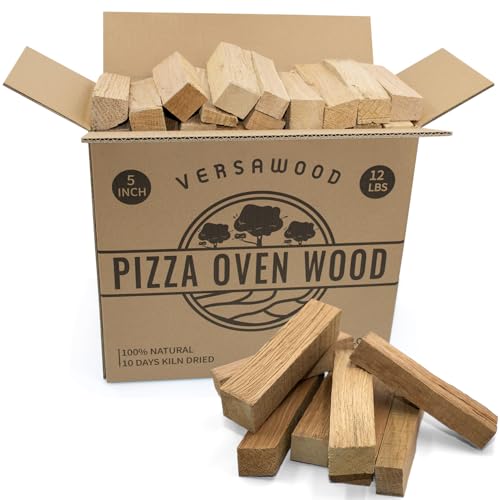 Comparison: Best Wood For Pizza Ovens 10 Kiln-Dried Oak Wood for Pizza Ovens, 5-Inch Barkless Logs, Ideal for Ooni, Gozney, Solo Stove, and Other Wood-Fired Pizza Ovens, Grills, and Smokers - Approx. 12 lbs