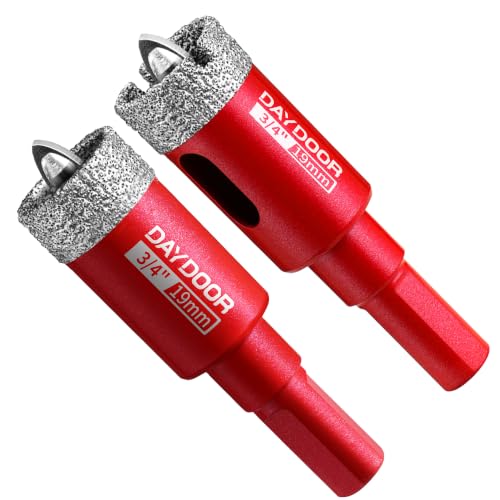 DAYDOOR 3/4 Diamond Hole Saw Bits with Pilot Drill Bit