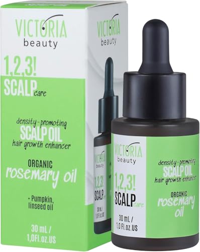 Victoria Beauty Organic Rosemary Oil Scalp Treatment, 30 ml, Density-Promoting Hair Growth Enhancer, Green And White, 30 ml (Pack of 1)