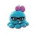 10cm Cute Octopus Plush Toy Soft Stuffed Animal Doll Xmas Christmas Birthday Valentine Gift (Blue)