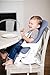 Joovy Foodoo Bassinet & High Chair, Portable Bassinet, Infant and Toddler Booster, Youth Chair, 8 Height Positions, Newborn-Ready Reclinable Seat, Easy to Clean, 6 Stages, Slate