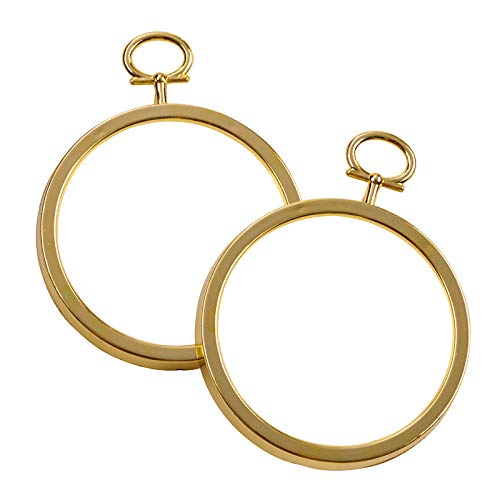 Mini Gold Round Frames Set