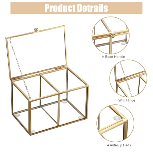 Tarros de almacenamiento de vidrio transparente SUMTree con tapa para baño 4