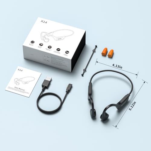 CXK Bone Conduction Headphones Bluetooth 6.0 Open Ear Wireless with Mic