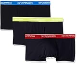  Emporio Armani Underwear Herren 1113578P717 Hipster, Blau (Marine 40035), Large (3er Pack)