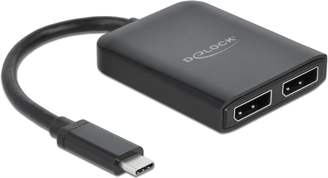 DeLOCK Divisor USB Type-C™ (DP Alt Mode) a 2 x DisplayPort MST/VXP