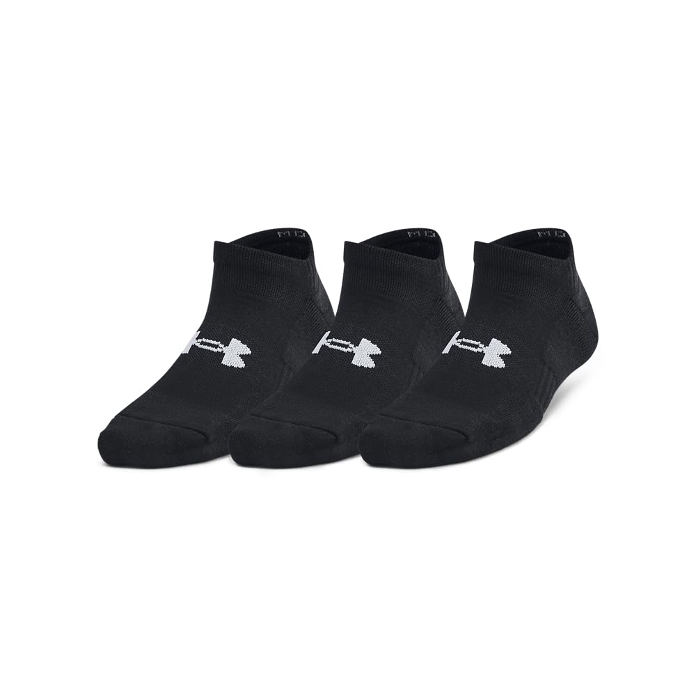 Under Armour Unisex Youth Training Cotton No Show Socks 3 Pack