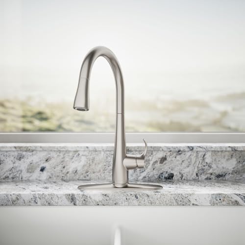 Image of KOHLER Simplice Response Touchless Pull Down Kitchen Faucet in Stainless Steel, K-22036-VS