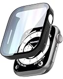 TEIQ アップルウォッチ カバー ケース 42mm 硬度10H 日本製旭硝子 生活-防水 【 Apple Watch シリーズ 11 / 10 対応 】 42ミリ (ブラック)