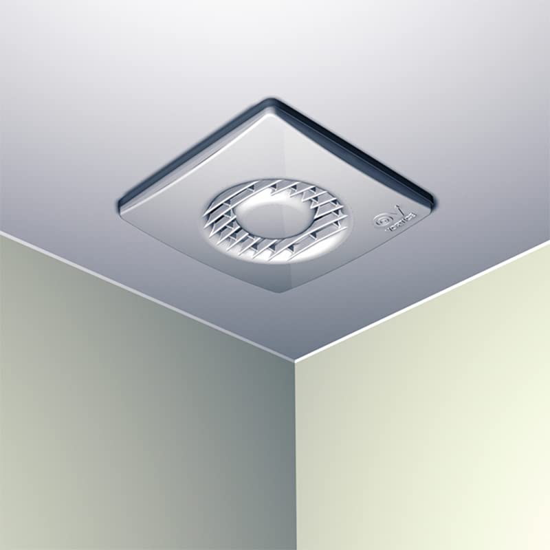 Vortice Aspiratore Elicoidale Ventilatore Punto Filo per ricambio aria bagno con valvola anti ritorno 220/240 V 50 Hz (11124 (Diametro Nominale Condotto 120 mm))