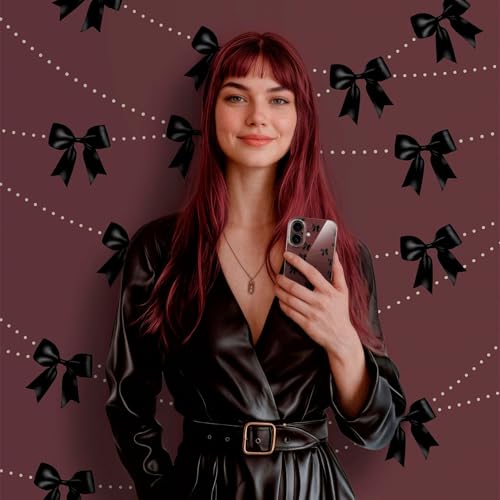 Coque iPhone 16 Pro nœud rouge et noir ONEFLOW rigide chic - 3