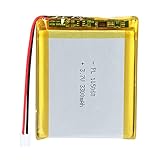 YTKavq 3.7V 3300mAh Battery 105060 Lithium Polymer Ion Rechargeable Li-ion Li-Po Battery with 2P PH 2.0mm Pitch Connector