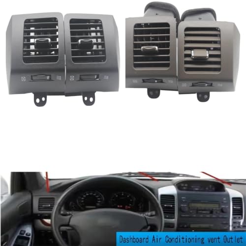 Grille de tableau bord climatisation pour GX470 2003-2009 cache aération noir