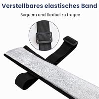 MiOYOOW Rave Fan Holster, Reflektierende Faltbarer Fächerhalter mit Verstellbaren Elastischen Gurten, Handfächerhalter für Tanzübungen, Festivals und Partyauftritte – Ansicht 4