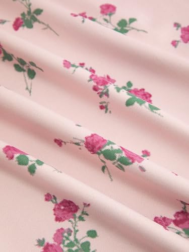 Image of CIDER Womens Floral Smocked Dresses Square Neck Long Midi Sundress | A Line, Sleeveless, Summer Outfits