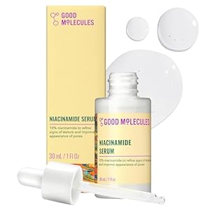 Good Molecules Niacinamide Serum – 10% Niacinamide to Target Blemishes, Nourishment, and Skin Tone – Ultra Hydrating Serum and Brightening Skin Care for Face