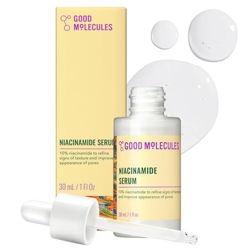 Good Molecules Niacinamide Serum - 10% Niacinamide to Target Blemishes, Nourishment, and Skin Tone -...