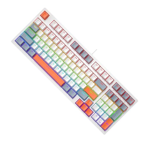 Clavier mécanique 98 touches LED pour éviter la fatigue des doigts sur PC