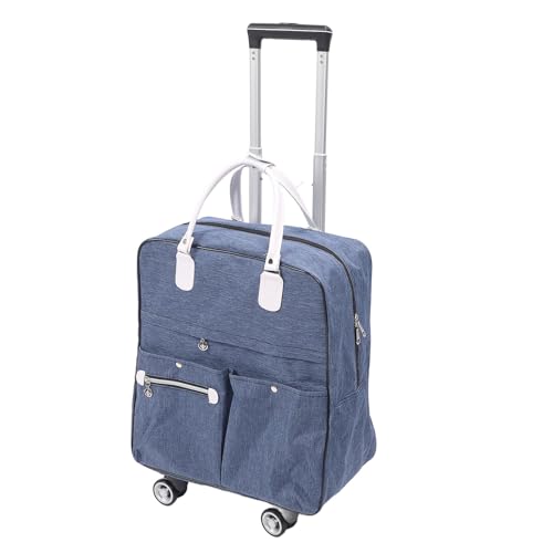 2 in 1 Expandable Carry On Luggage Set Polyester Fabric Weekender Travel Luggage Carry On Suitcase with Wheels for Women Men3