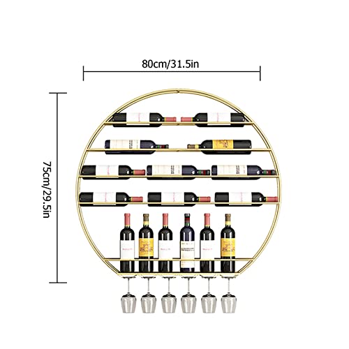Étagère à vin pour bouteilles d'alcool en métal haut de gamme - 4