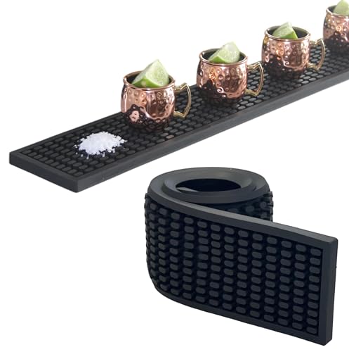 MARELUNNA Bar Rubber Mat - 24x3 Large Bar Mats for Countertop. 0.4