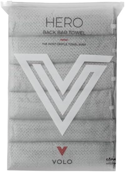 VOLO Back Bar Hair Towel, 6 Pack, Quick Dry Salon Towels for Hair Care, Hair Stylists, Spa, Home, Ultra Soft & Super Absorbent Nanoweave Hair Towel Wrap for Women, Small, 28" x 16" (Cloud Pink)