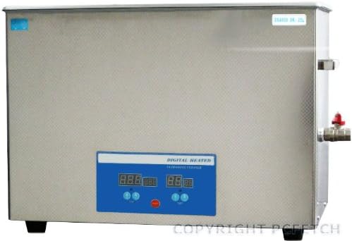 25 Liter Ultrasonic Cleaner Stainless Steel Heated Clean Industrial Medical Dental - Power 1400 Watts - 6.6 US Gal.