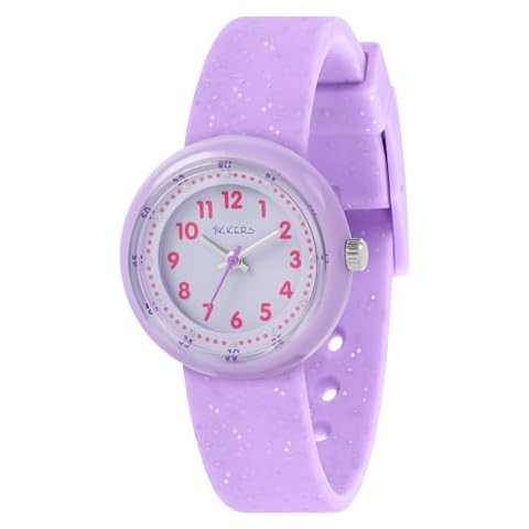 Tikkers Girls Purple Glitter Strap Watch Cover