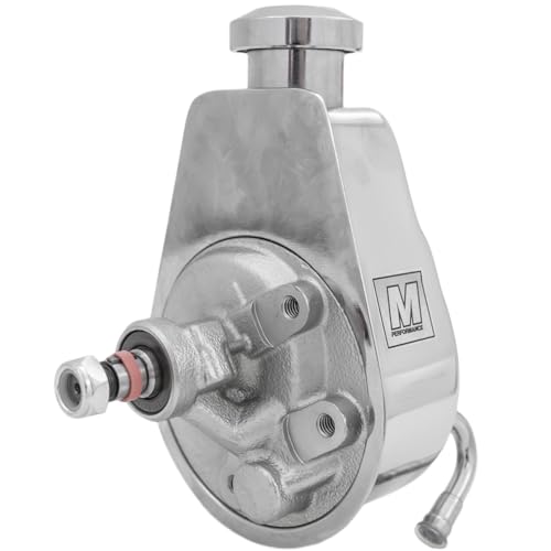 March Performance Ultra Series Power Steering Pump Saginaw P Series Chrome Ke...