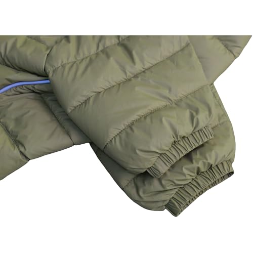 Hundemantel, warme Hundejacke, 4 Beine bedeckt, wasserdicht, Winddicht, reflektierende, warme Hundeweste, Hundeschneejacke für kleine, mittlere und große Hunde.Olive Green M