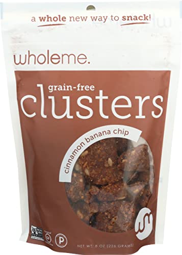 WholeMe, Cinnamon Banana Chip Grain-Free Clusters, 8 oz
