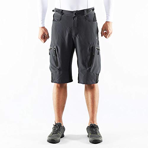 Shorts de ciclismo baggy con bolsillos y cremallera miniatura 2