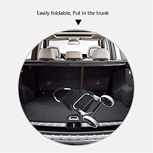 Tragbarer Einkaufswagen auf Rädern, Aluminiumlegierung, faltbar, Trolley-Tasche, Sackkarre, Einkaufswagen für… – Bild 7