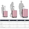 Explorer Lightweight Hardside Expandable Luggage Spinner Wheels Suitcase Wtsa Lock Pink New 3 Piece Set
