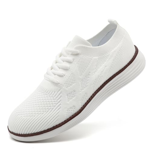 Image of Men Non-Slip Work Shoes Tennis Gym Sneakers Breathable Slip Resistant Lightweight and Comfortable for All-Day Wear Sports and Walking