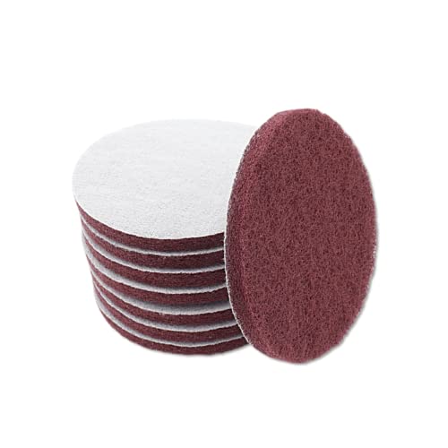 Joyangy 8Pcs 5 Inch Nylon Scrubber Scouring Pads Drill Scuffing Abrasive Pad, Drill Brush Power Scouring Pads, 125 Mm Round Hook And Loop Attachment For Cleaning, Polishing, Rust Removal #TOP14