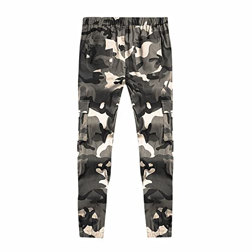 WENKOMG1 Mens Camo Pants Military Combat Athletic Workout Tactical Jogger Sweatpants with Pockets, XXXXL3