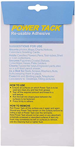 Poster Putty Blu Tack Adhesive - Tak Thumb Blue Tacky Hanging Blu-Tack Sticky Poster Wall Textured Ceiling Cement Strips Decorative Painting Concrete Adhesive Today's Deal Placement White Vizionstar #TOP2