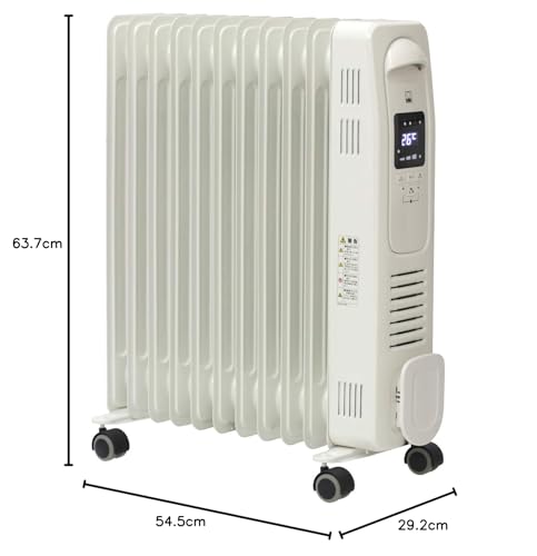 DBK DBK オイルヒーター ヒートスマートモデル DRC121 ホワイト 8畳 の商品画像 4