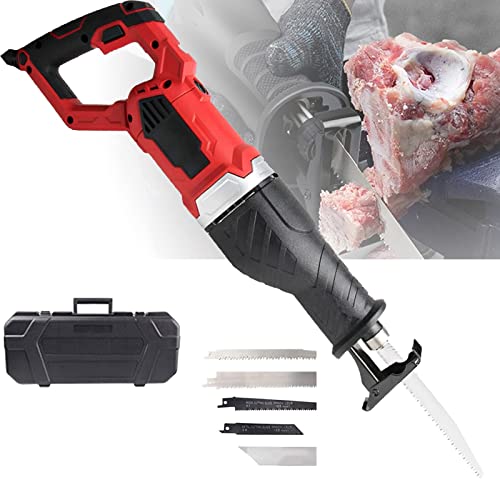 Cortador de huesos de carne con cuerpo giratorio de 180°, control de velocidad continuo, ideal para cortar carne congelada, tocino y cerdo, herramienta de preparación de alimentos de cocina