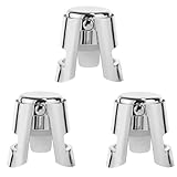 Photo Gallery 3pz tappi per champagne, in acciaio inox e silicone a prova di perdite mantengono freschesigillanti champagne salva vino tappo bottiglia riutilizzabile per cava prosecco e spumante (argento) Photo Gallery 3pz tappi per champagne, in acciaio inox e silicone a prova di perdite mantengono freschesigillanti champagne salva vino tappo bottiglia riutilizzabile per cava prosecco e spumante (argento)