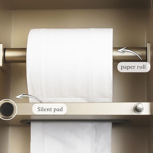 Generisch Toilettenpapierhalter aus Edelstahl mit Abfalleimer und Bürste, platzsparender Badorganizer, verstecktes Duschregal, robuster Grauer Rahmen, 19,6 x 61,6 x 12,5 cm